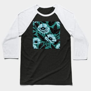 Poppy Flower Baseball T-Shirt